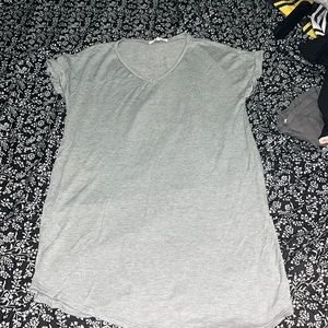 ANTISTAR small grey vneck  tee shirt dress